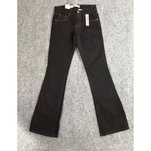 Levi's 518 Superlow Bootcut Jeans Women 3 Medium Black Y2K 2005 NWT